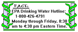 EPA Drinking Water Hotline