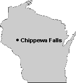 Map of Chippewa Falls, WI 