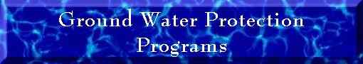 Ground Water Protection Programs header