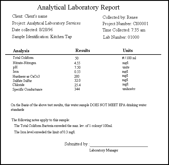 sample report diagram